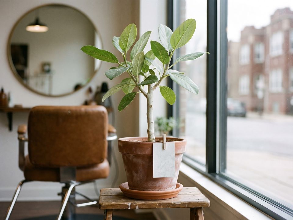 El ficus Audrey en uno de los lugares