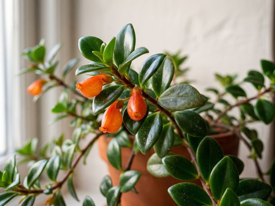 Goldfish Plant, the leaf up close