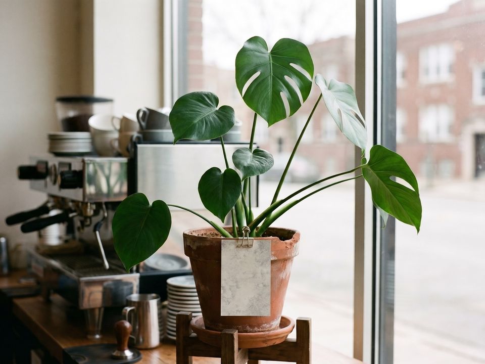 La monstera en uno de los lugares