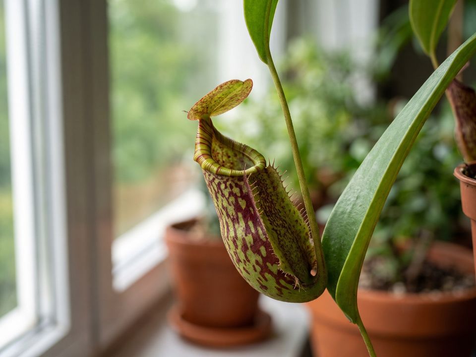 Pitcher Plant, the leaf up close