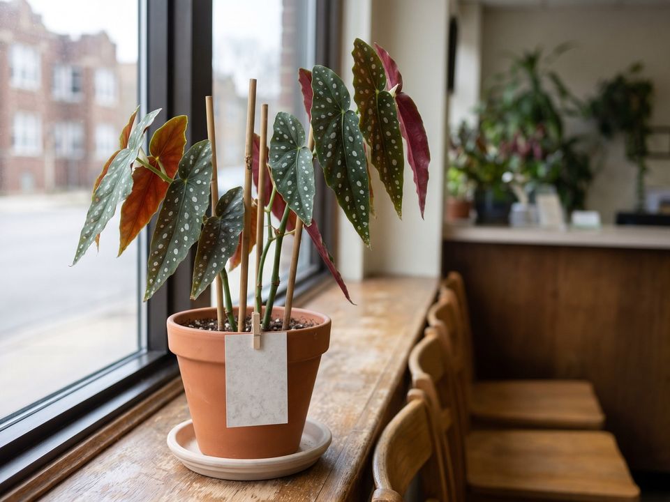 La begonia maculata en uno de los lugares