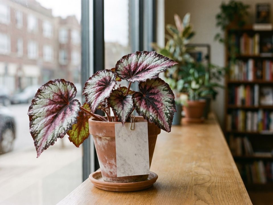 La begonia rex en uno de los lugares